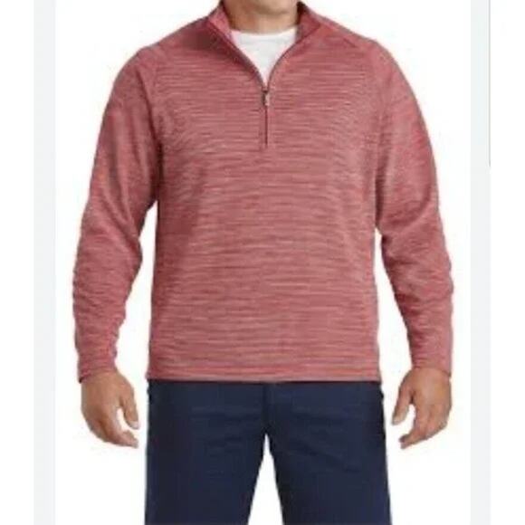Tommy Bahama Men's Red Active 1/4 Zip Long Sleeve Pullover Sweatshirt Size 3XL - Picture 1 of 6